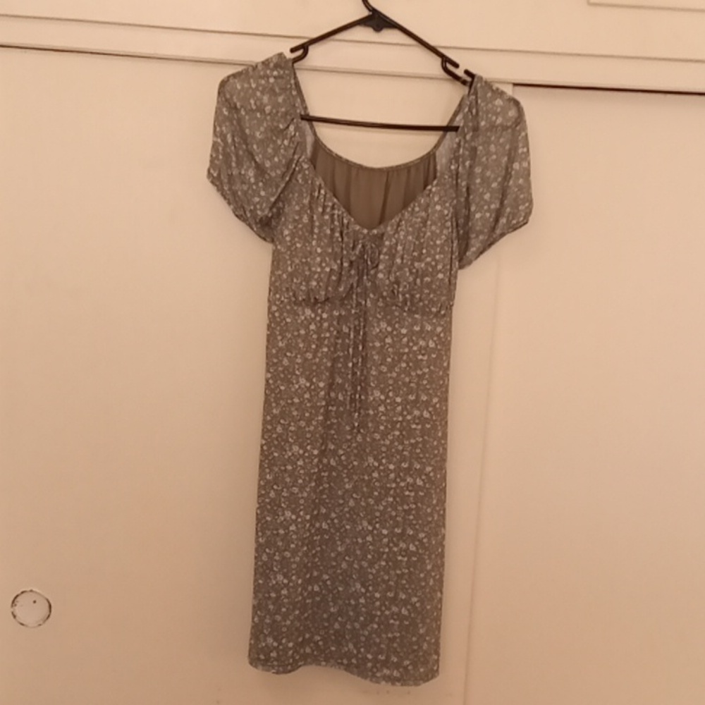 No Boundaries Green Empire Waist Dress  11